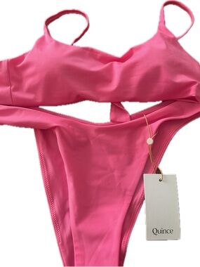 Quince Bubblegum Pink Bikini Set
